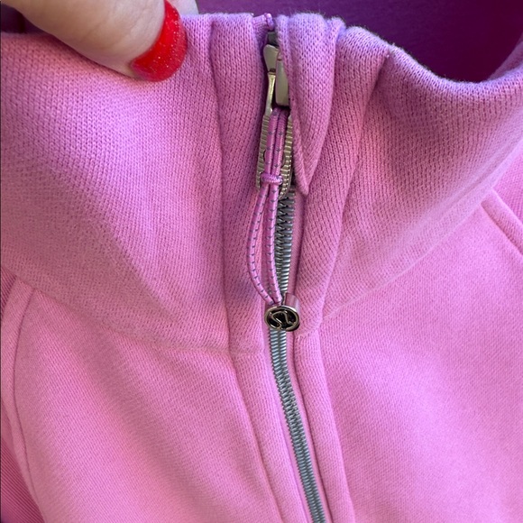 lululemon athletica L Oversized Half Zipped Oversized Pink Hoodie~ pls read! - Picture 4 of 13